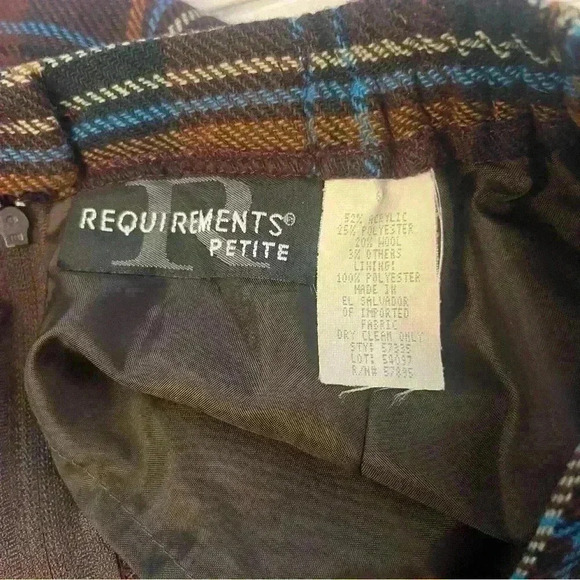 Vintage Wool Blend plaid Skirt - Picture 2 of 6